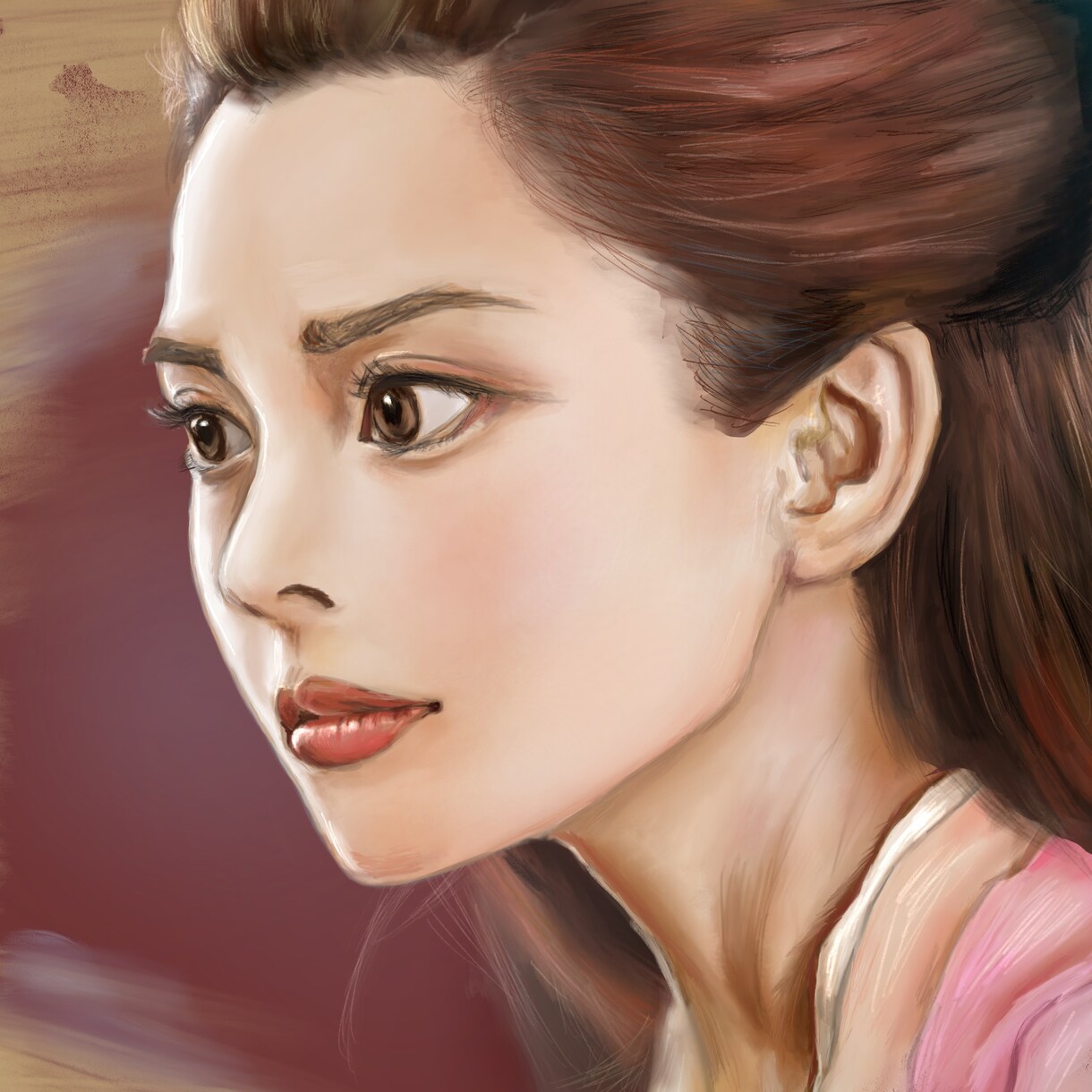 リアル調なSNSアイコンを描きます インパクトのある自画像をアイコンにしませんか？ イメージ4