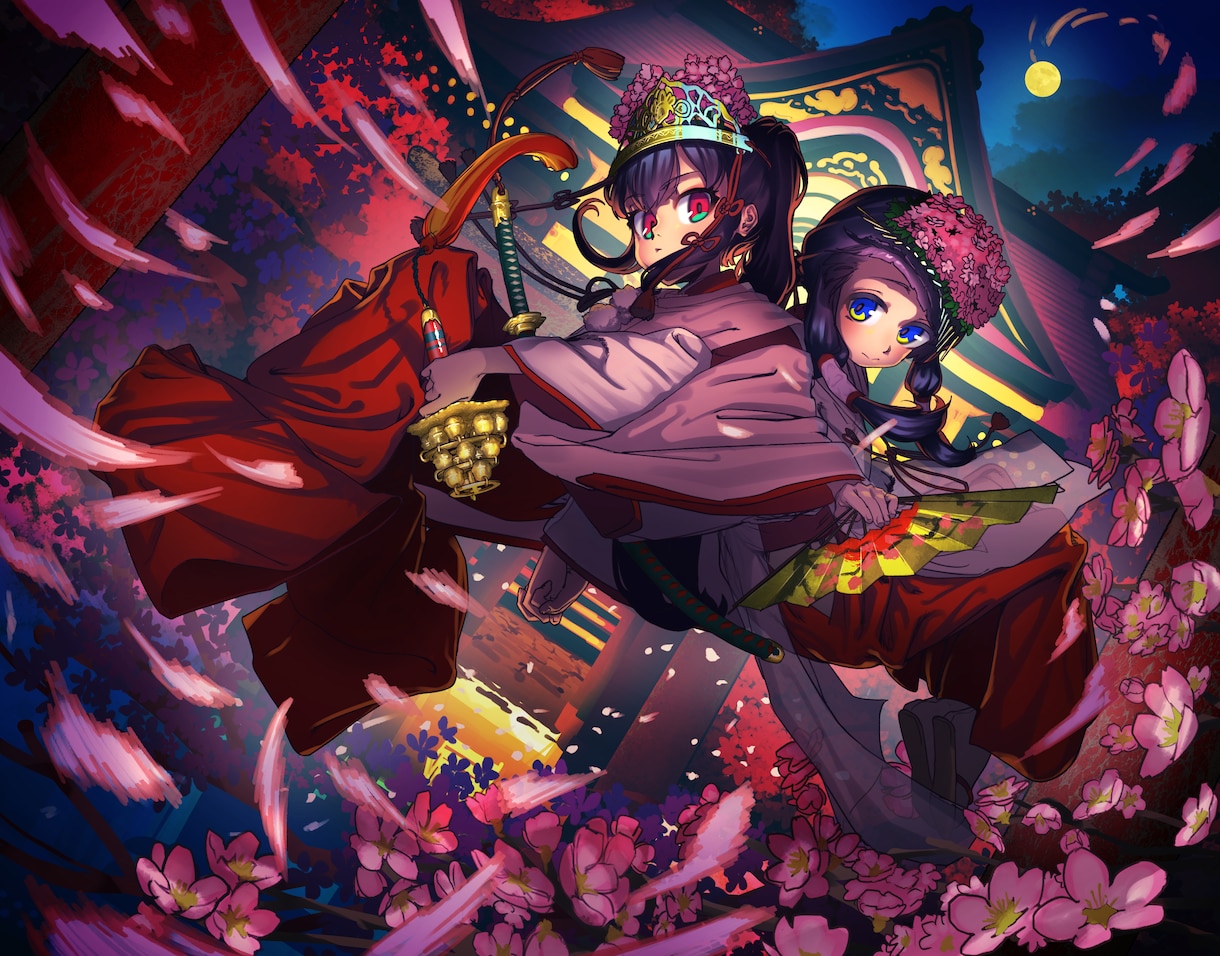 背景付きのファンタジーイラストを描きます 小説の表紙やゲームのイラストなどを描きます。 イメージ1