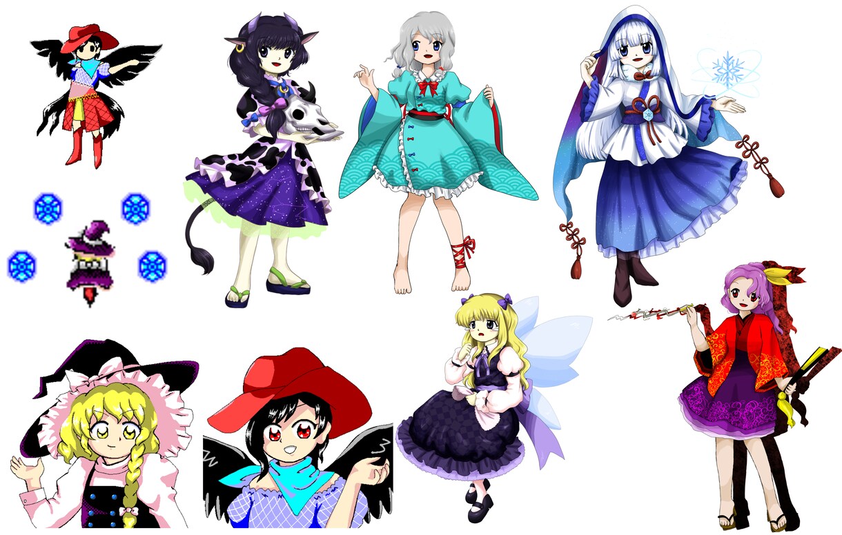 ZUN絵風描きます 東方の原作キャラだけでなく、あなたの創作キャラも描きます！ イメージ8