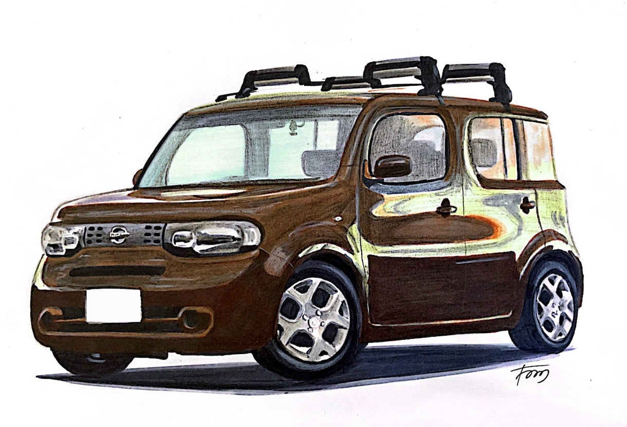 あなたの愛車のイラストを描きます 自分の部屋に愛車のイラストを飾りませんか？ イメージ2