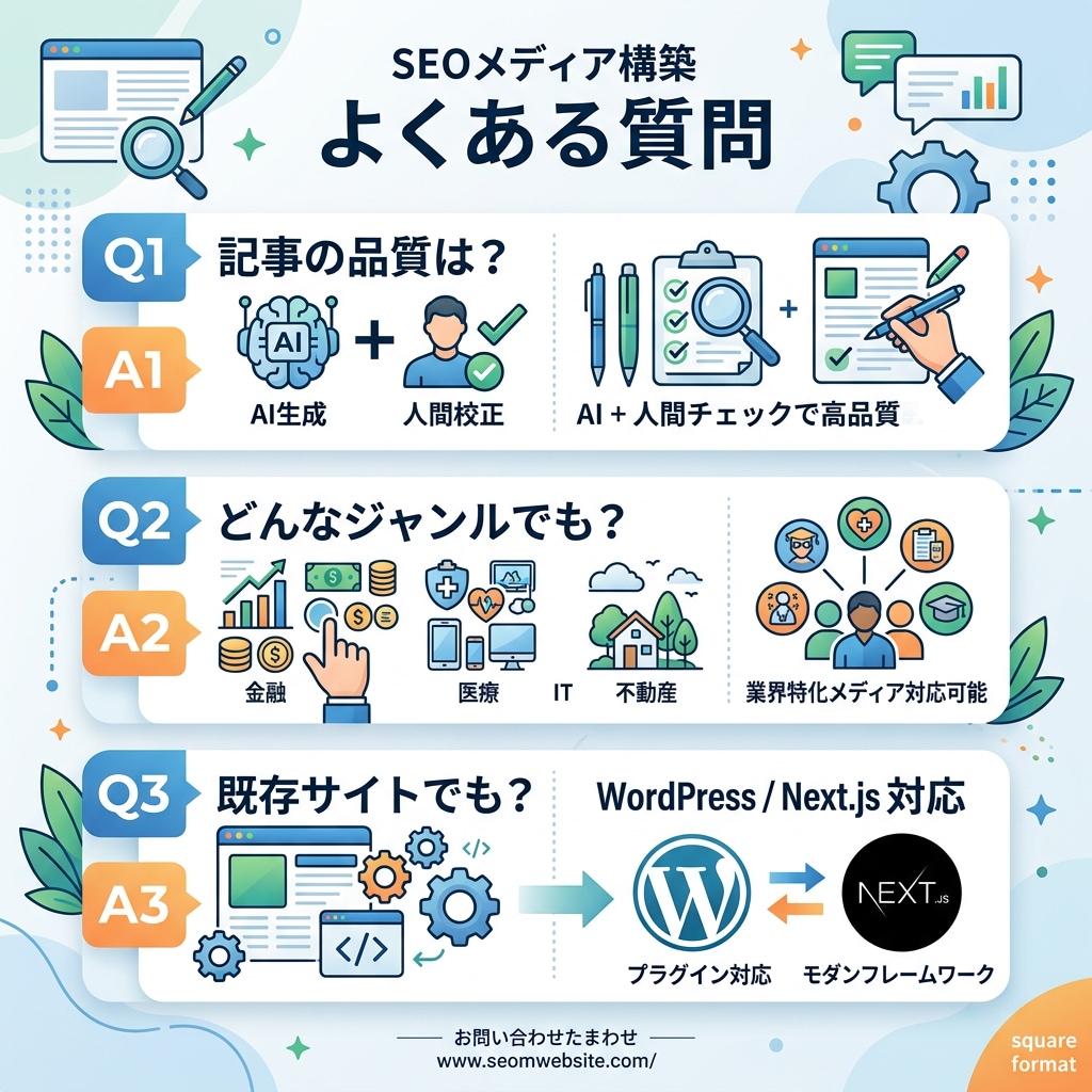 AI記事量産の仕組みごとメディアを構築します 320記事以上運営の実績。AI×SEOメディアを丸ごと納品 イメージ6