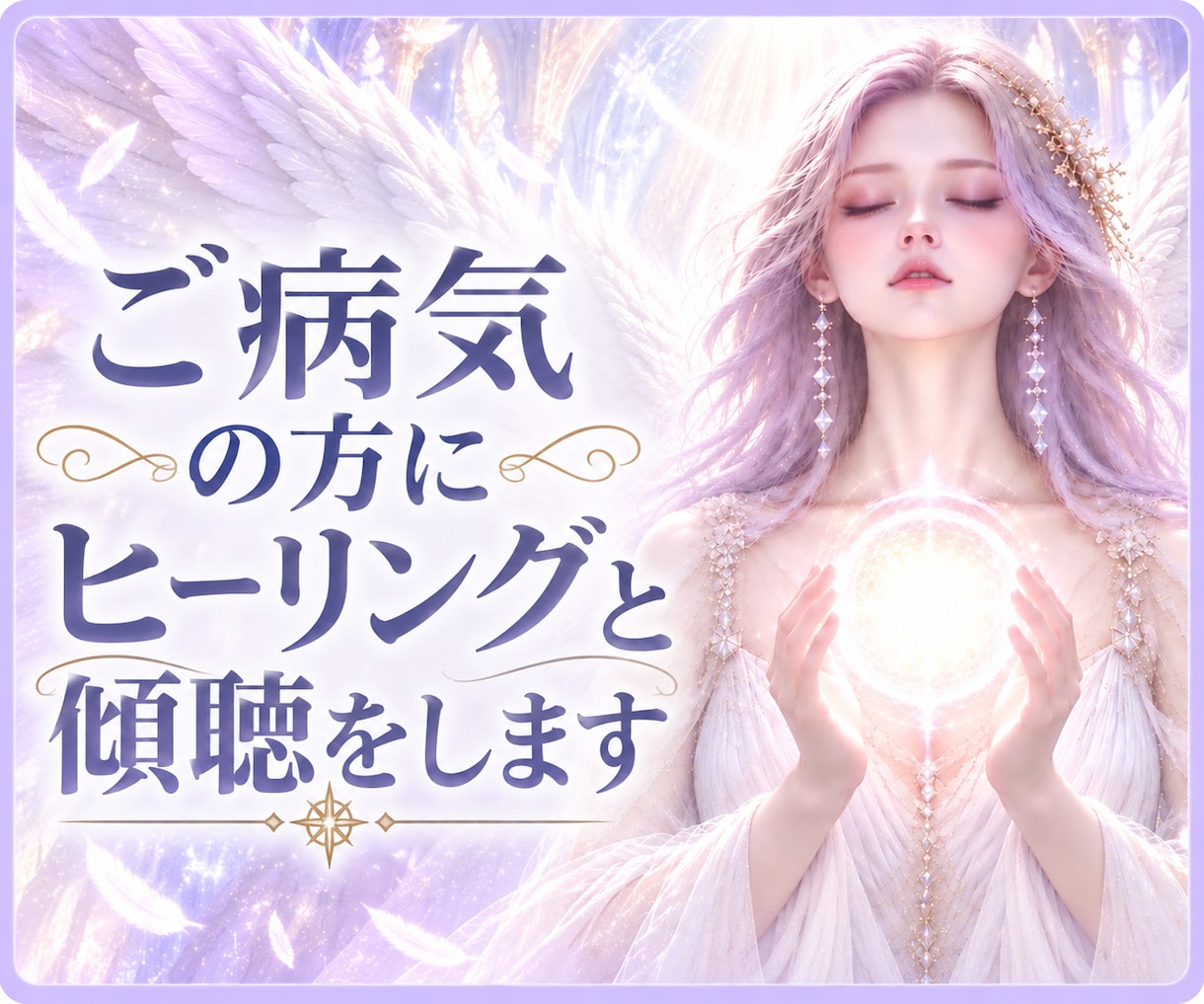痛みや苦痛を伴うご病気の傾聴とヒーリングをします 3分OK⭐️ご家族様からのお電話も歓迎　四大天使ヒーリング イメージ1