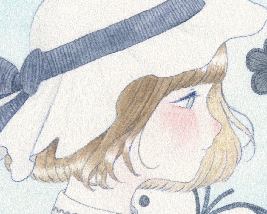 透明水彩でかわいい女の子の横顔アイコン描きます 温かみのあるイラストで優しい印象を与えることができます イメージ2