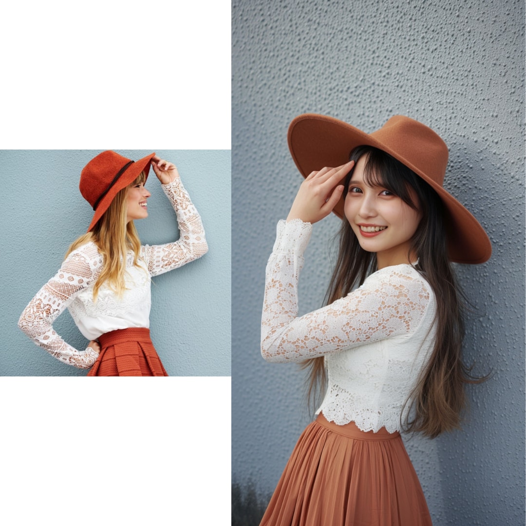 希望の衣服をAIモデルに着せた画像を作成します AIモデルが、お気に入りの服装を着こなす！ イメージ6