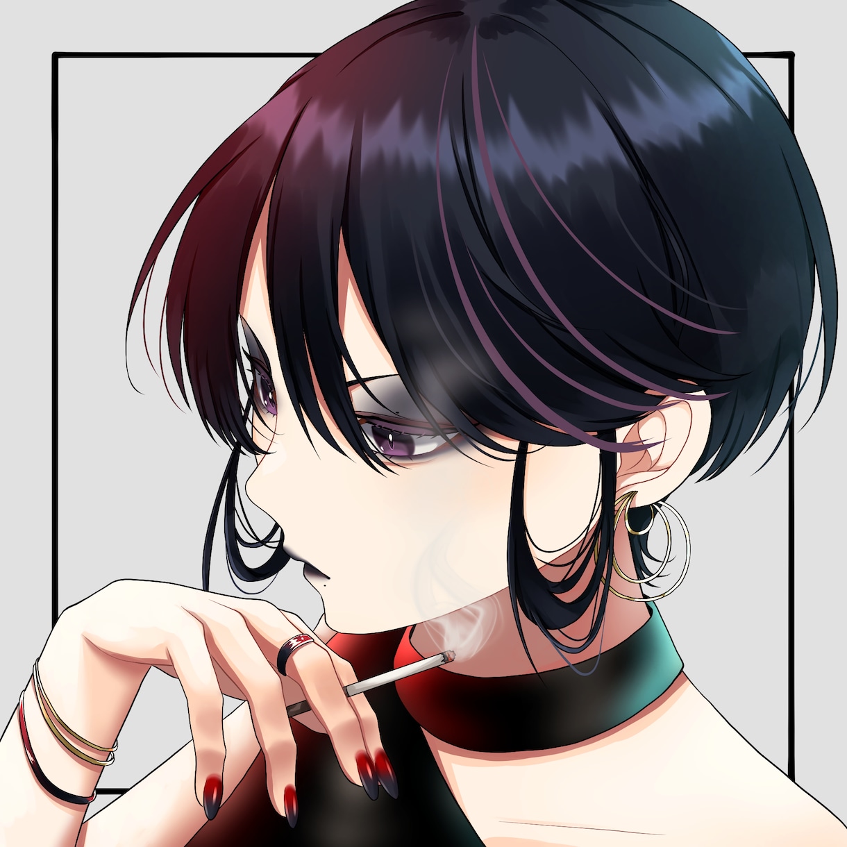 くっきりで綺麗なアイコンを描きます 目を惹く絵柄で個性的なアイコンをお届けします! イメージ9