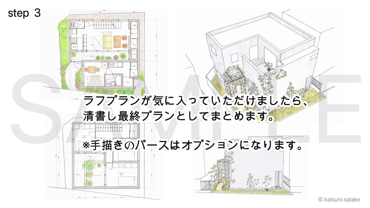 一級建築士です。ふんわりした手描き図面を描きます 間取りのことで迷走してしまった時、どうぞご利用くださいませ！ イメージ5