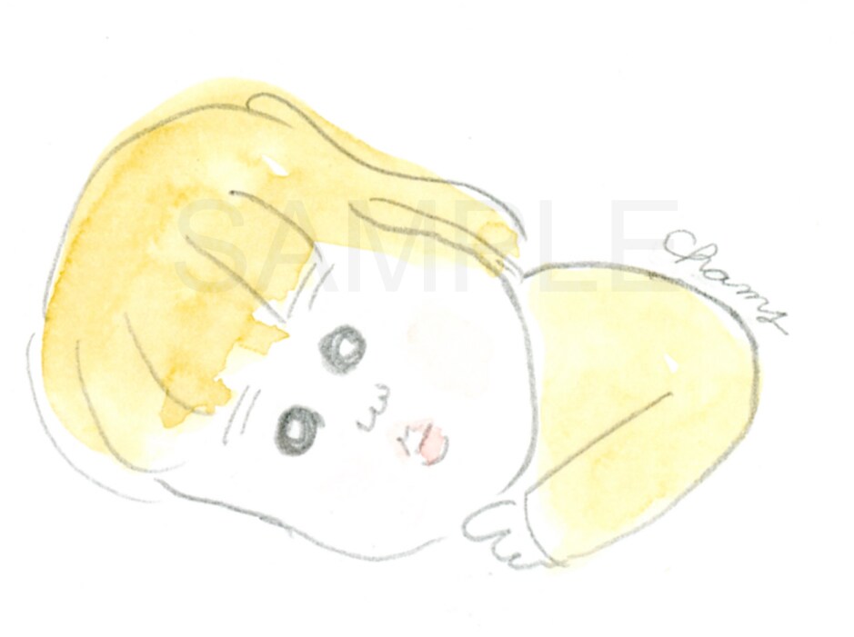 赤ちゃん、お子様の似顔絵を描きます 出産お祝い、プレゼントや誕生日の記念にいかがですか? イメージ6
