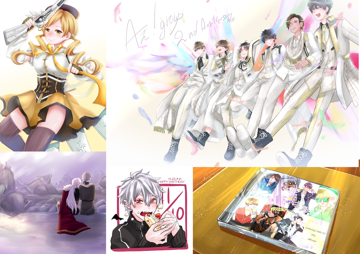 ヘッダー、サムネ、一枚絵、ゲーム立ち絵お描きします かっこいいイラストもかわいいイラストも様々な絵柄お描きします イメージ10