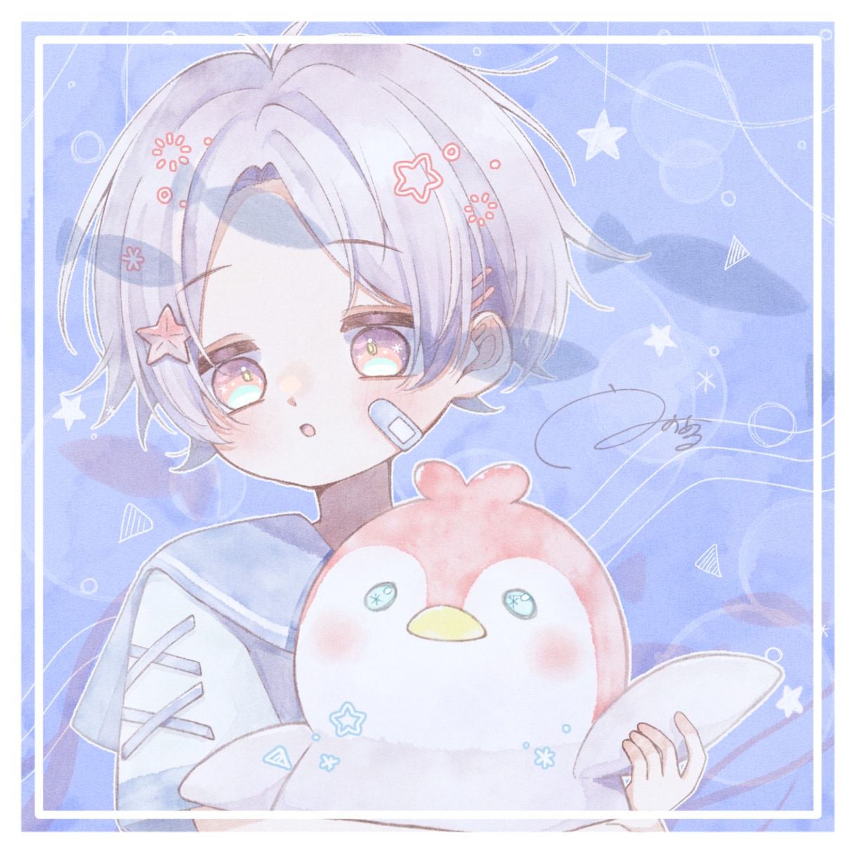 ふんわり優しい雰囲気のイラストを制作します 1枚絵、動画や配信のサムネイル、MVのイラストなど イメージ3