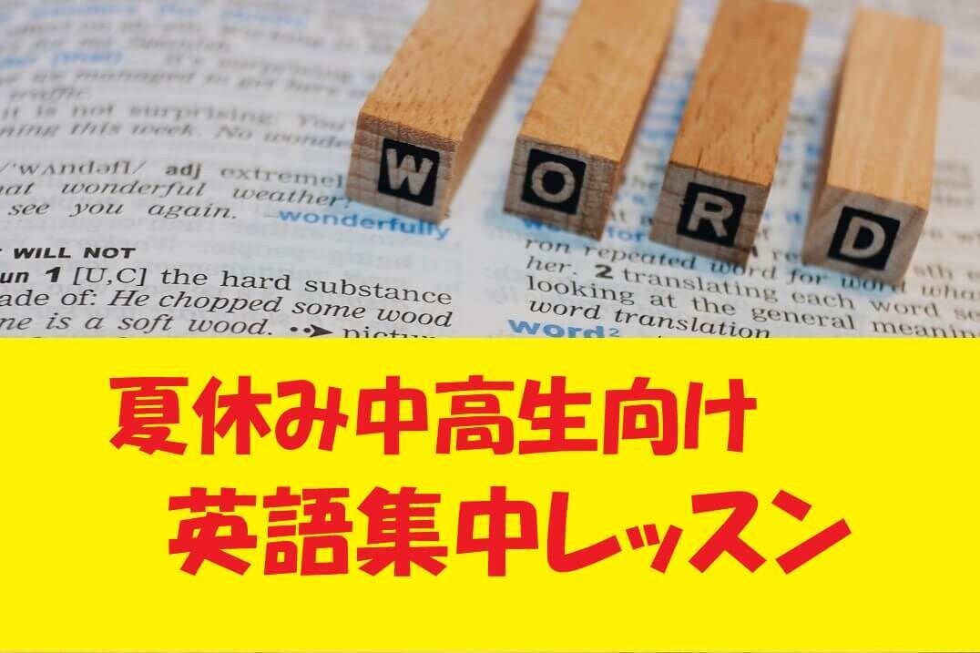 中高生向けに「英語」集中レッスンをします 英語の疑問を解消して次のステージに進むお手伝いをします イメージ1
