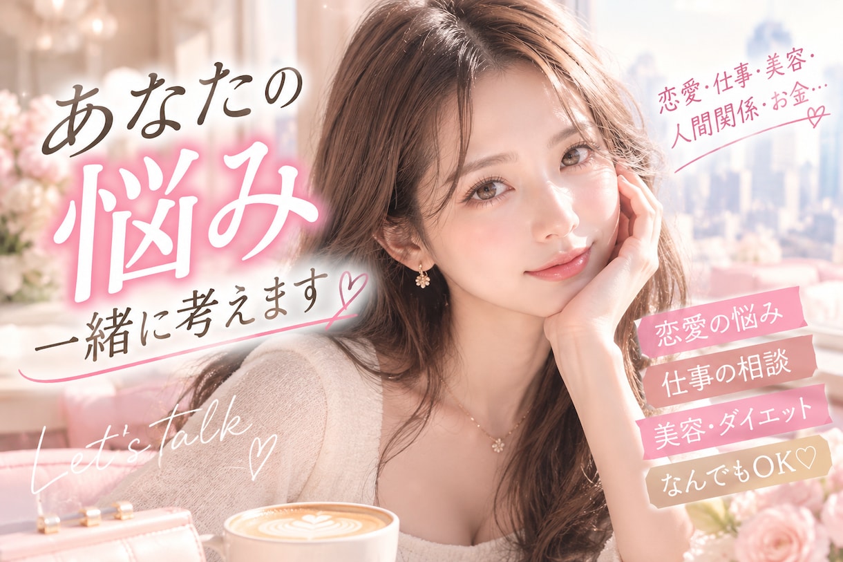 恋愛・キャリアから幅広く気軽に相談に乗ります 理系女子がロジカルに整理。恋愛・アプリ・仕事の悩み等解決♡ イメージ1
