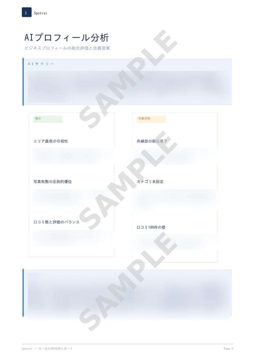 Googleマップ集客MEO診断レポート作成します 競合比較・順位調査・改善点を整理し、集客課題を見える化します イメージ8