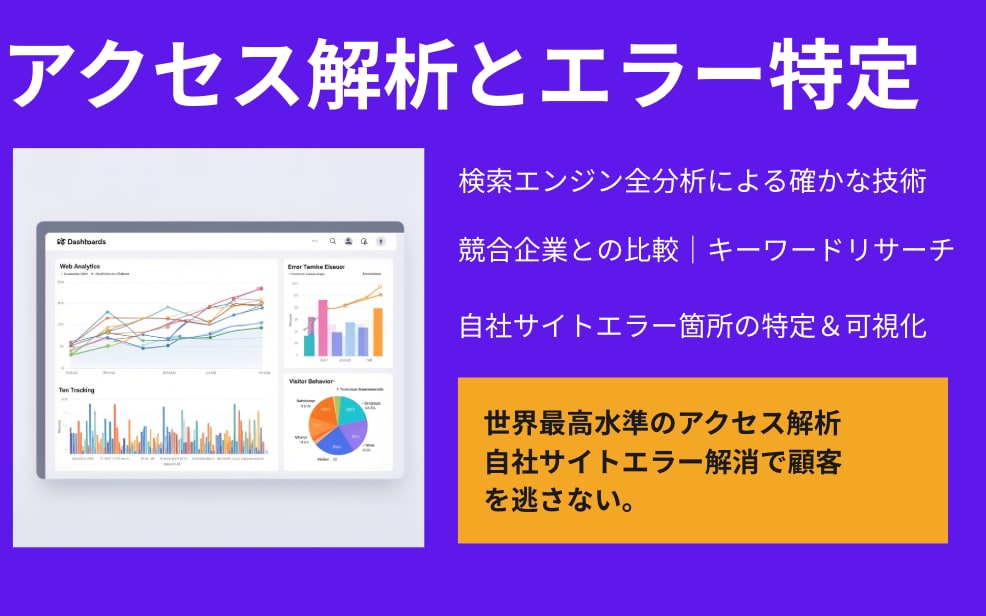 データ解析＆自社エラー解消をご支援ます 世界最高峰の検索エンジン分析と自社エラーポイントが分かる イメージ1