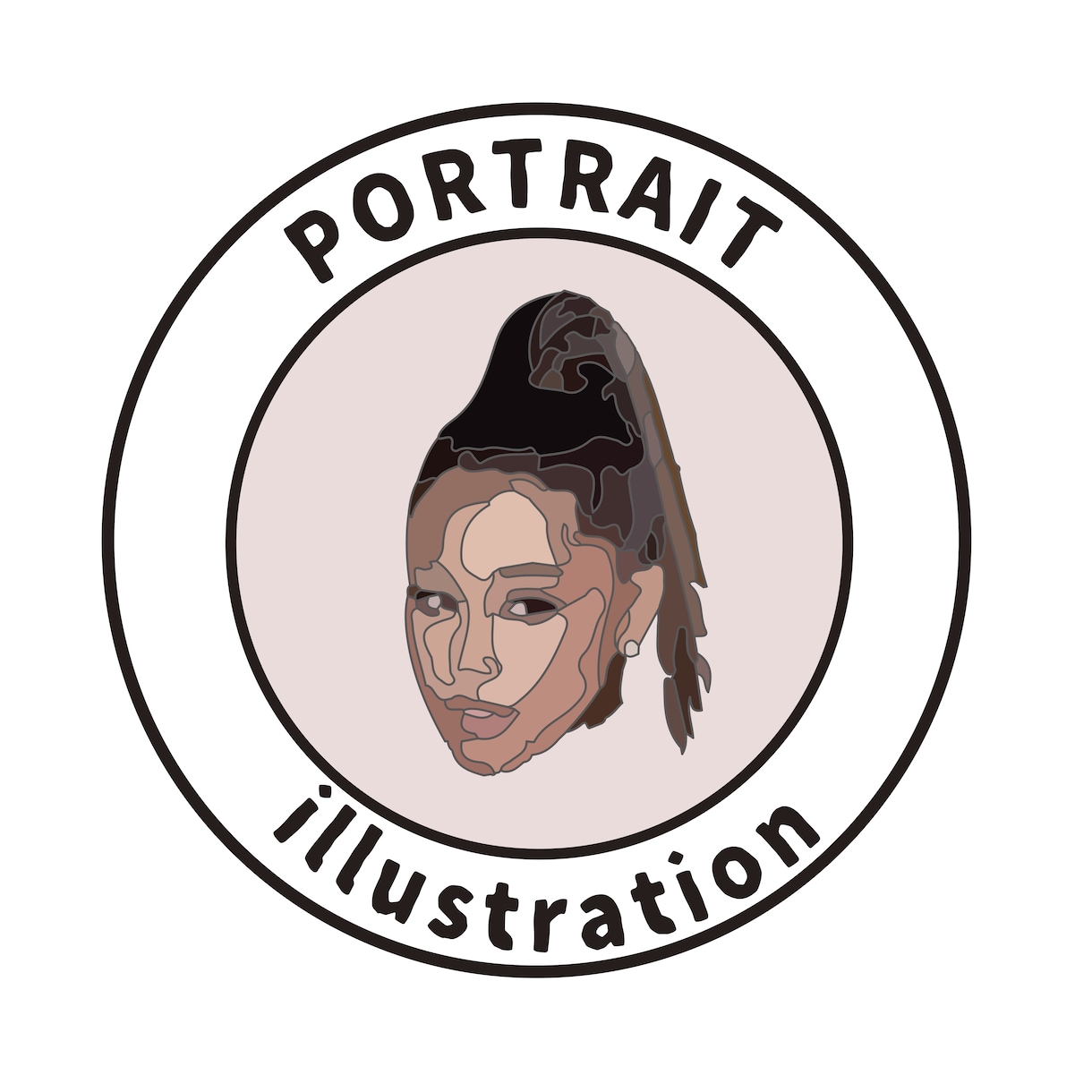 ロゴ風の似顔絵イラスト作成します デジタルで抽象的、シンプルでスタイリッシュな似顔絵を制作！ イメージ9