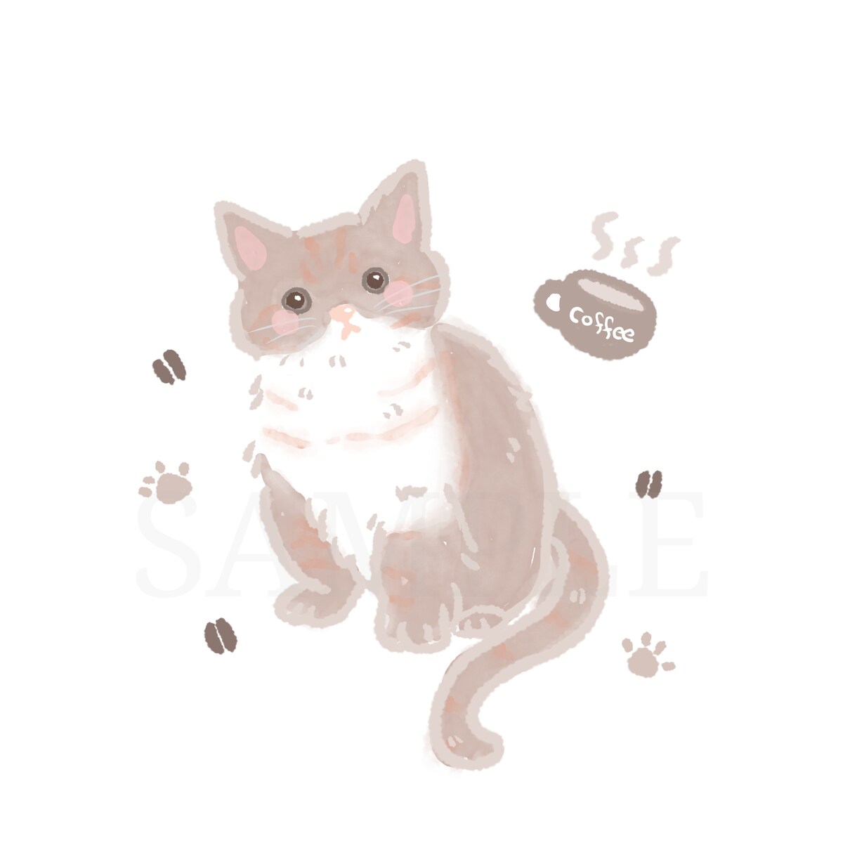 ほんわかかわいい動物イラストお描きします 大切な家族のかわいい姿をイラストに。アイコン·挿絵などにも！ イメージ4