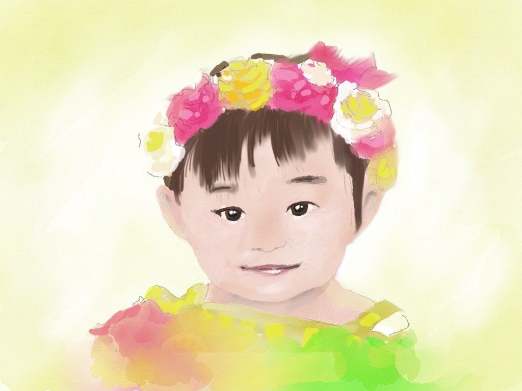 ふんわりした、包み込む笑顔を水彩タッチで描きます 大切な方へのプレゼントやご自身の記念に、またアイコンに、 イメージ2