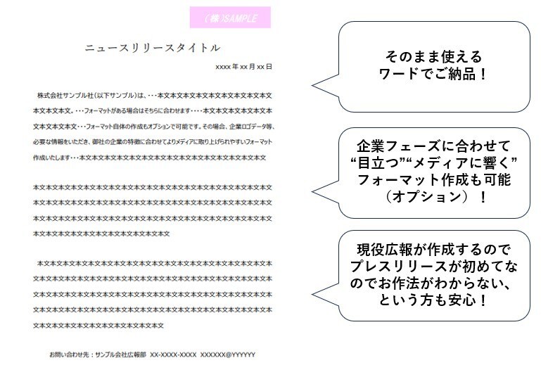 プレスリリース作成します 現役大手企業広報がプレスリリースを作成します イメージ1