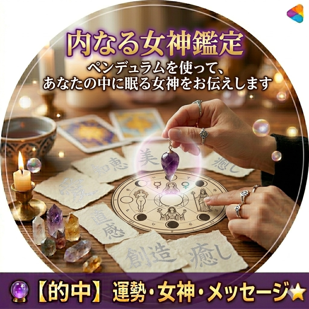 あなたの中に眠る内なる女神を呼び覚まします あなたの内に眠る女神の本質と魅力をお伝えします イメージ1