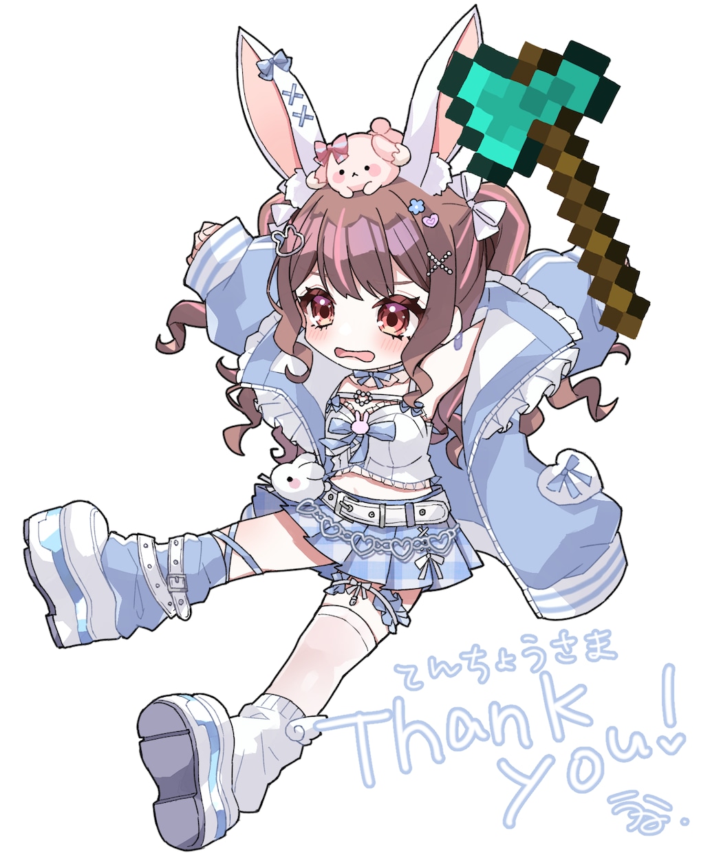 あなたのミニキャラ制作します 配信やグッズ等で使用できる！かわいいミニキャラ制作します！ イメージ1