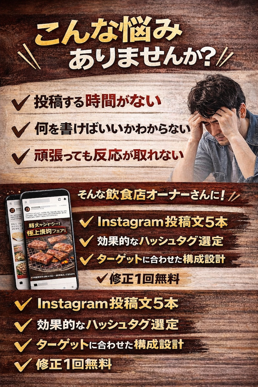 集客につながるInstagram投稿作成します 飲食店特化｜集客導線を意識した投稿設計 イメージ2