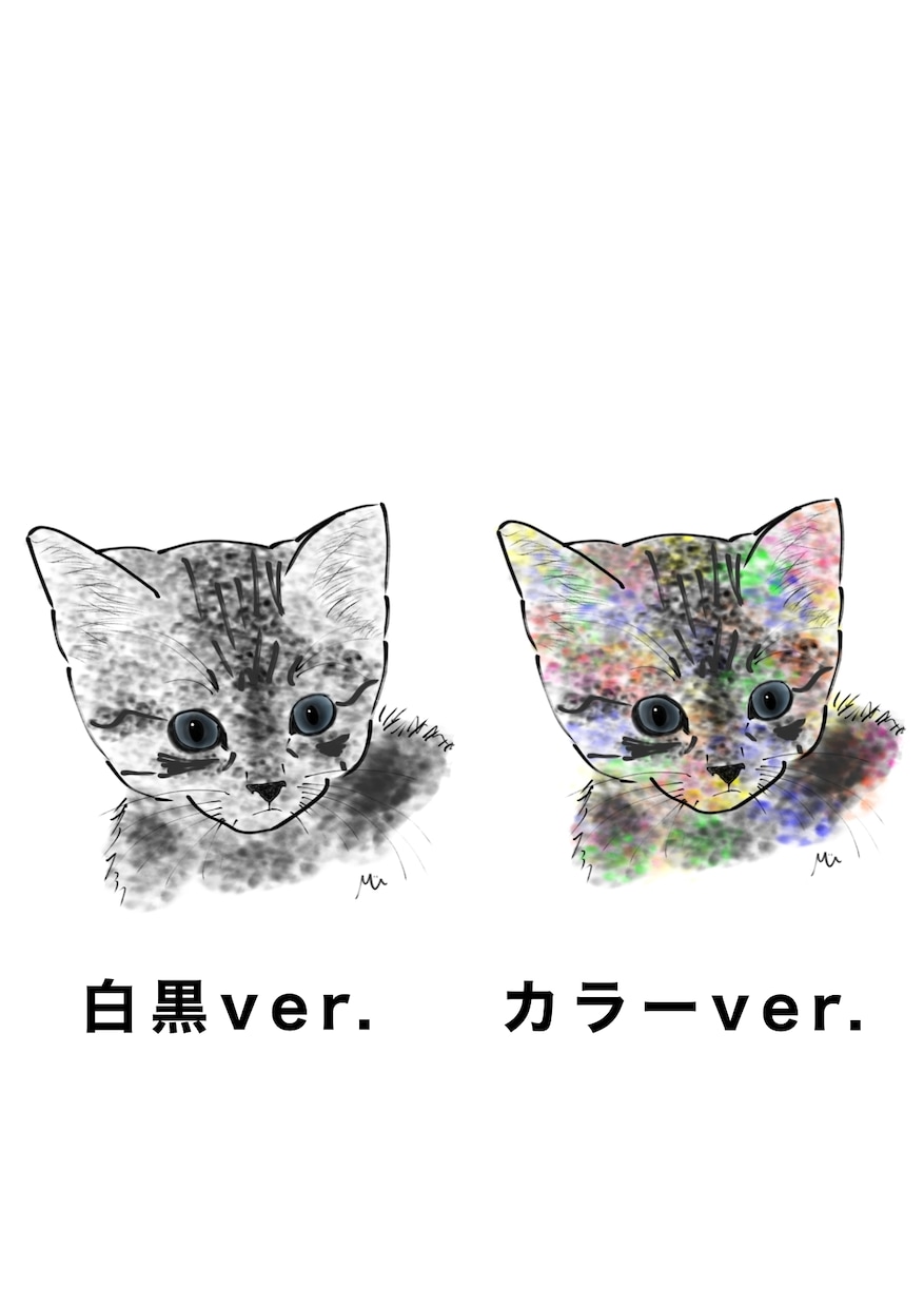 大切なペットの写真をもとに心を込めて描きます 大切なうちの子の忘れられない瞬間をイラストにしませんか？ イメージ3