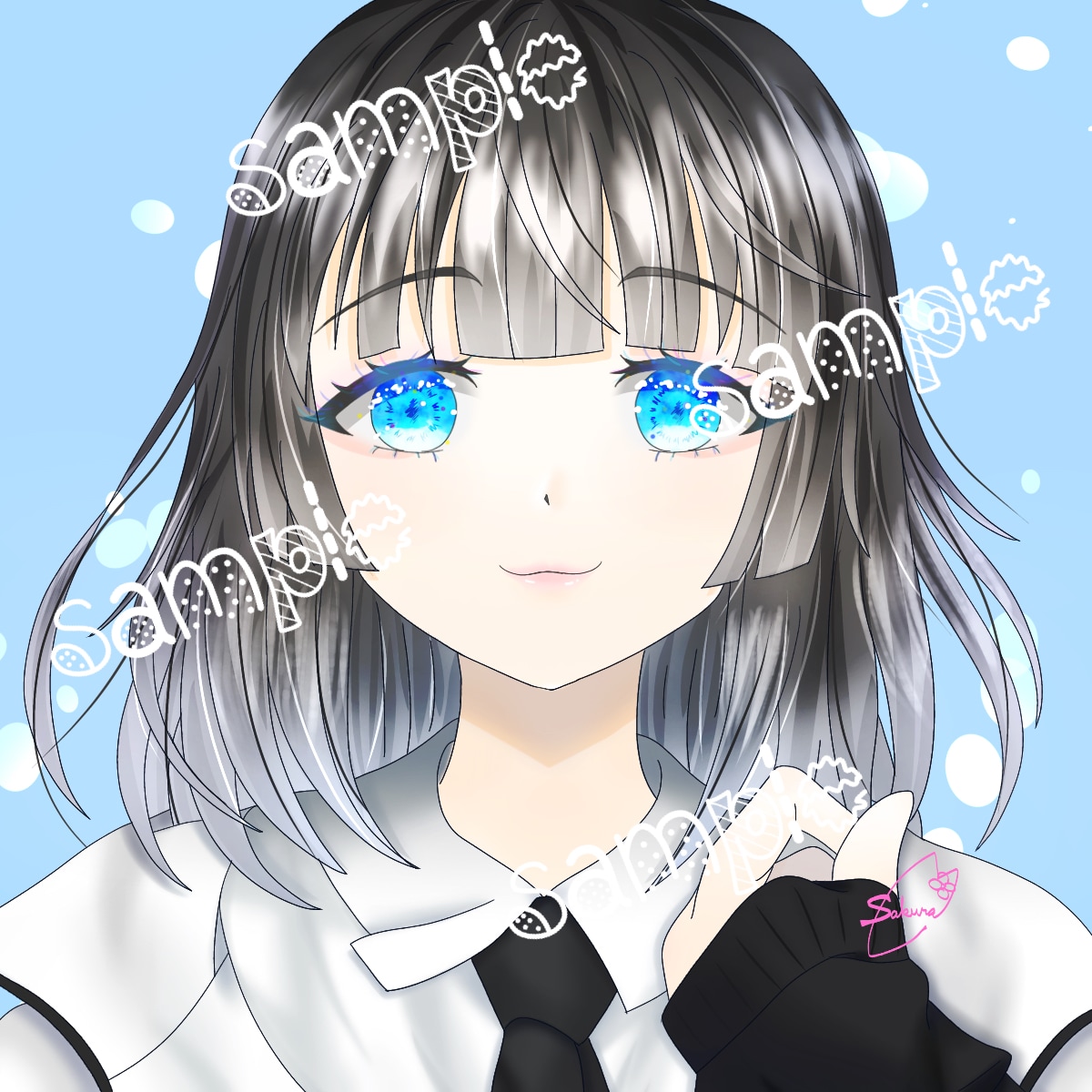 アイコンや一枚絵のイラスト受付ます かわいい女の子大得意！アイコン、一枚絵、まずはお見積もりを！ イメージ2