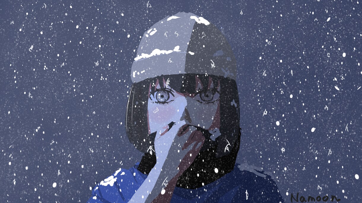 イラスト（一枚絵）を作成します 背景と人物のあるイラストを作成します イメージ2