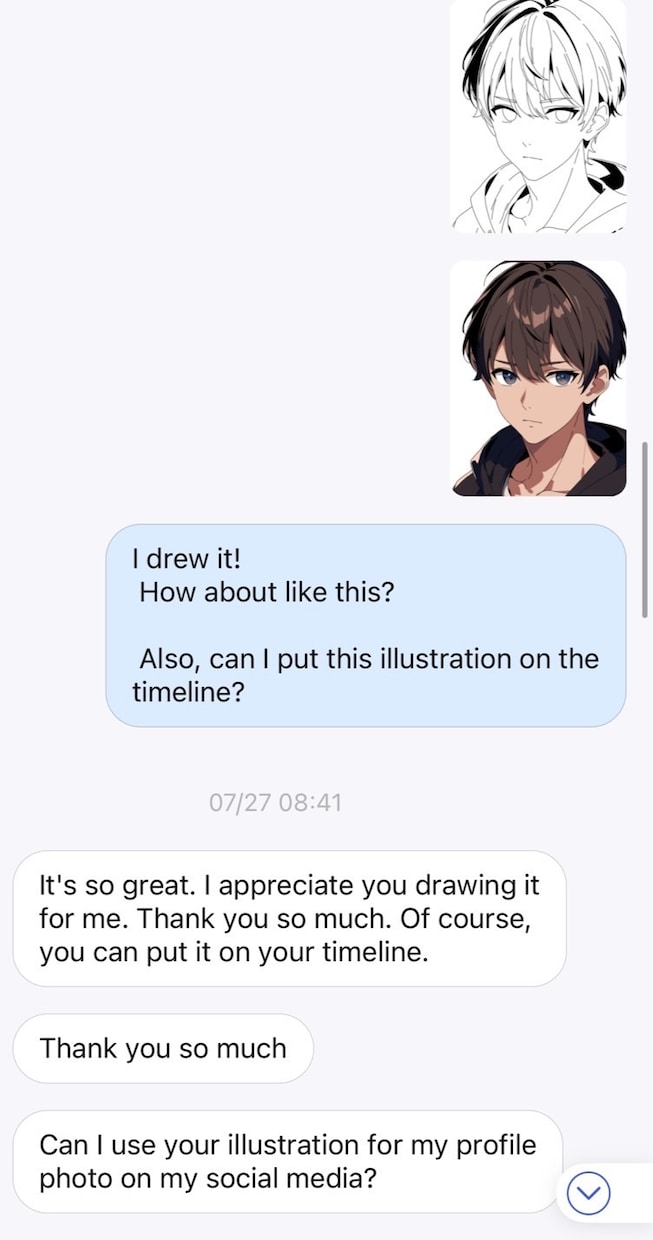 SNSのアイコン(イラストやロゴ)描きます アニメ塗りイラストやAVIのようなロゴ作成が得意です イメージ2
