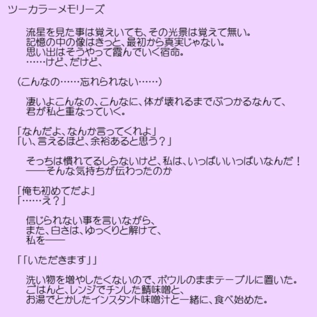 個人観賞用で、一次創作、虹な創作小説執筆致します 3000字程度なら最速1日で（公開は応相談 イメージ9