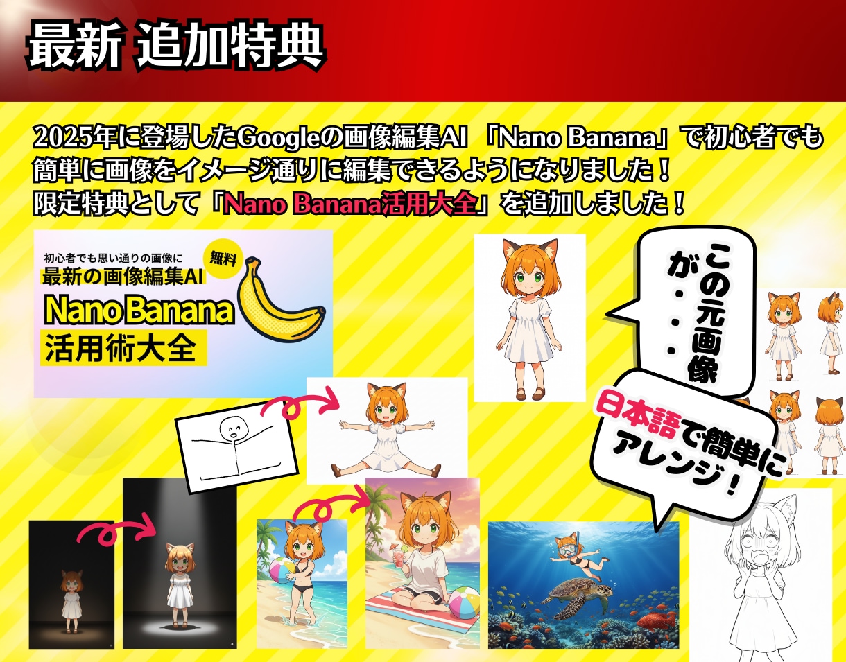 知識０からの『AI漫画制作完全ガイド』提供します ✅【素材集・テンプレ付】初心者でもAI漫画家になれる攻略本 イメージ2
