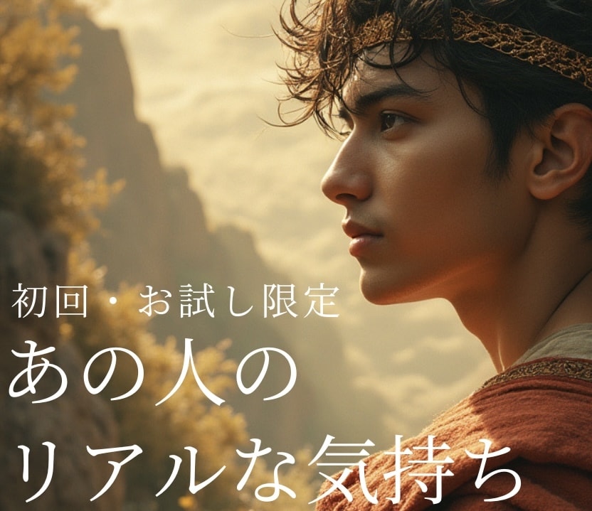 初回限定メニュー！お試し・あの人の気持ちをみます 11/1〜スタート！初回の方限定で500文字お送りします イメージ1
