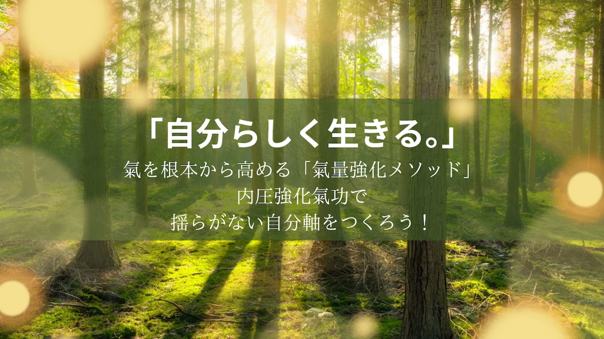 モヤモヤと疲れを吹き飛ばす！《氣の密度》をあげます しんどさをリセット！氣を受けて“軽さと活力”を取り戻そう イメージ3