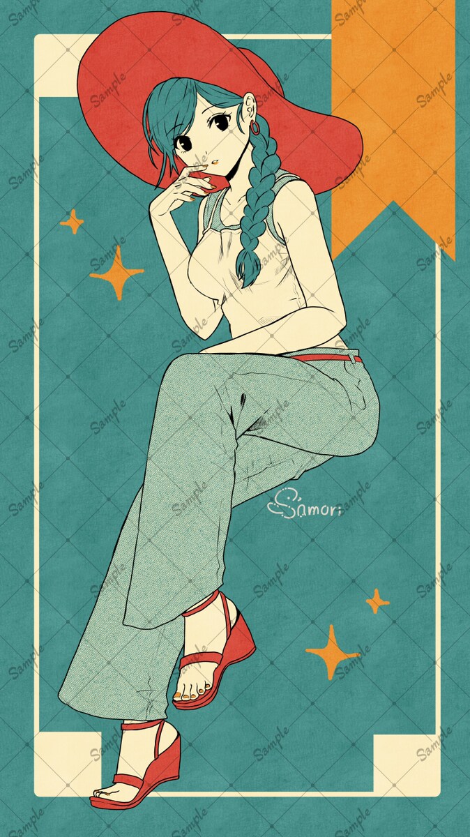 レトロ調イラストを描きます アイコン、ヘッダー、挿絵、プレゼントに イメージ5