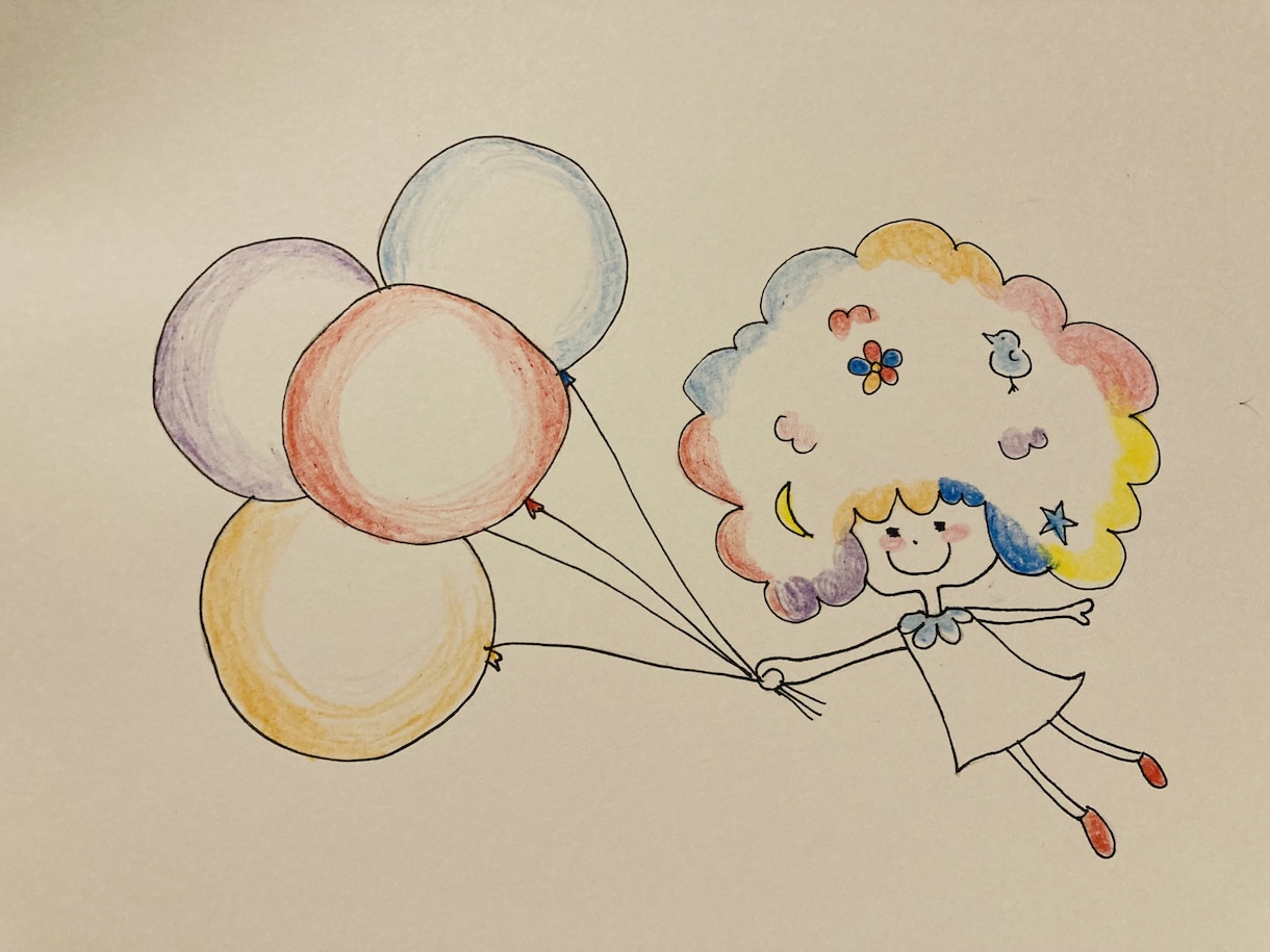 ほっこり可愛いキャラ描きます ペン&色鉛筆で丁寧に描きます。クスッと笑顔になるイラスト イメージ2