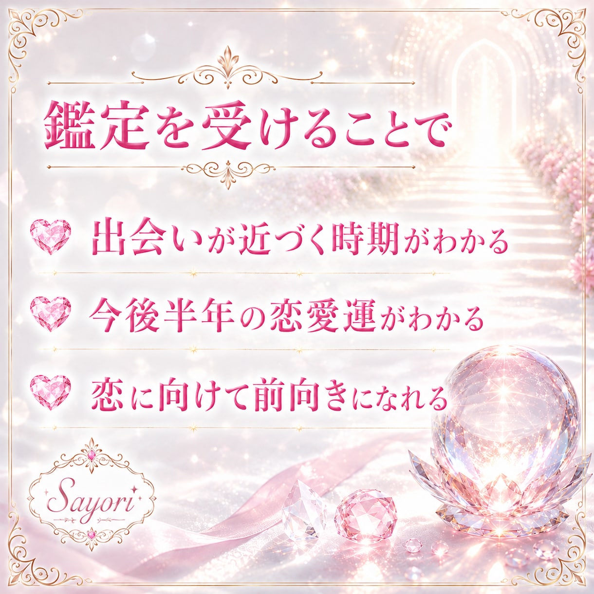 今後半年の出会の時期と恋愛運を読み解きます 運命の出会いがいつ訪れるのかを深く鑑定します イメージ4