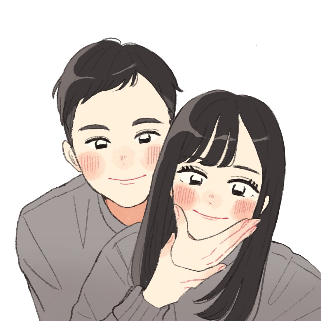 お写真を元にカップルイラスト描きます デフォルメと等身どちらも描きます⭐︎ イメージ8