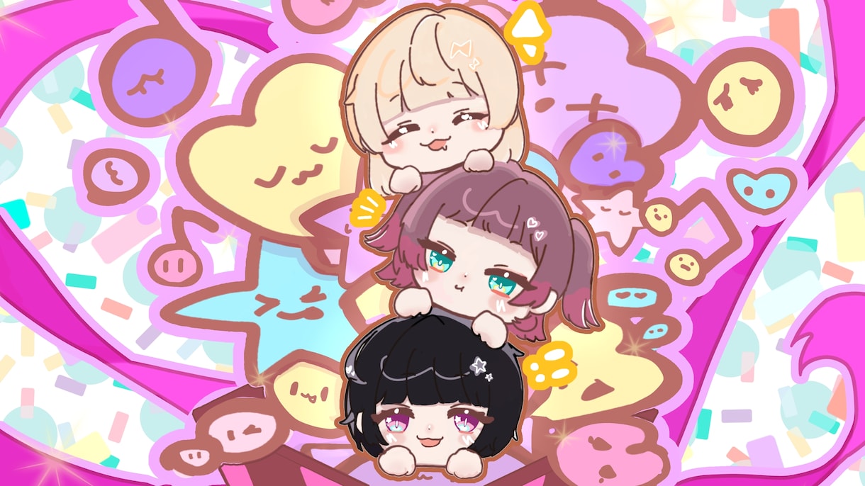 アイコン、バースデーフライヤー等描きます アイコンや推しへのフライヤーが欲しい方、1枚絵など対応可能 イメージ2