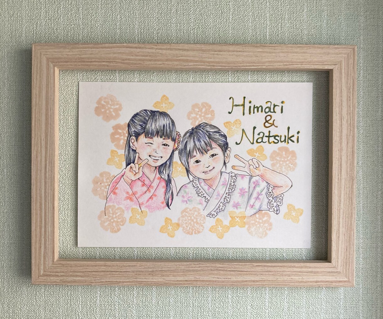 色鉛筆であたたかみのある優しい似顔絵をお描きします プレゼント、記念日に。写真をもとにアナログイラスト描きます！ イメージ5