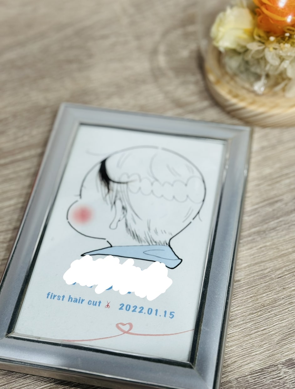 かわいらしいファーストカットアートをお描きします シンプルで今風な作品です♡世界に１つだけの記念品として⋆*✩ イメージ4