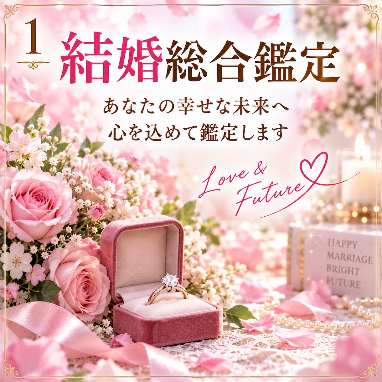 結婚総合鑑定♡結婚時期と運命のお相手を視ます 「いつ結婚する？運命の相手と幸せな未来を視抜きます」 イメージ2