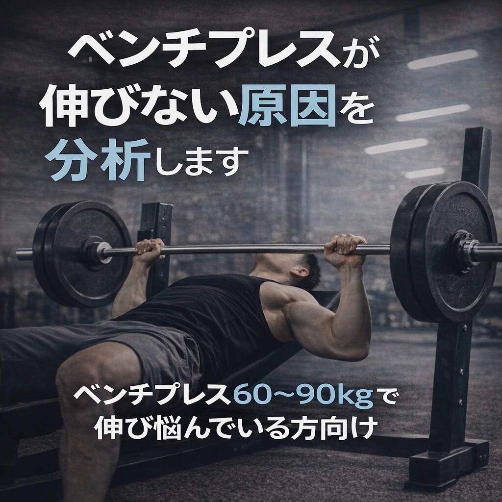 ベンチプレス停滞の原因を丁寧に分析します ベンチプレスが伸びない原因をフォーム・考え方から分析します イメージ1