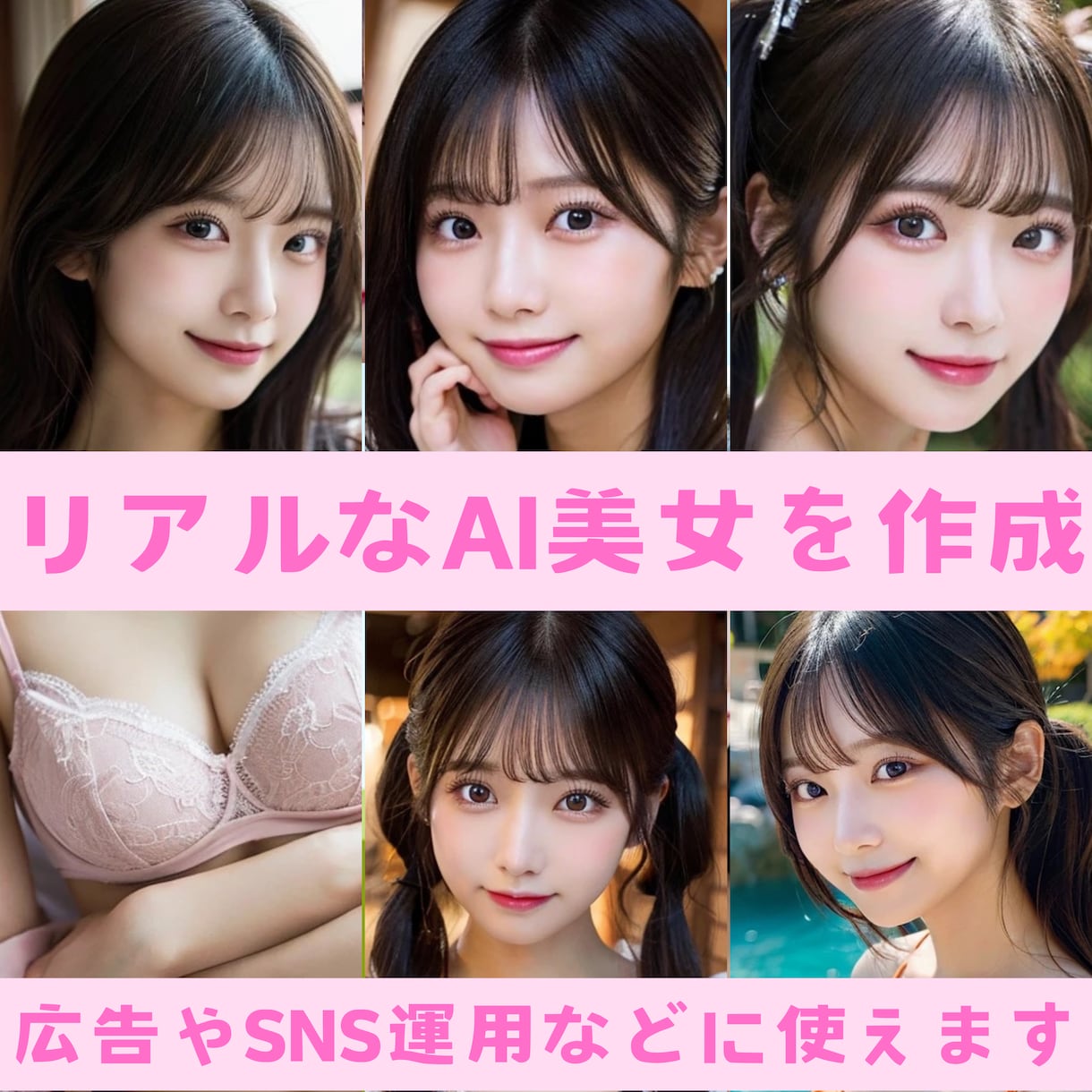 AIに見えない⁉️リアルな美少女画像を制作します AIっぽさよりも、より現実にいそうなリアル感を追求します。 イメージ1