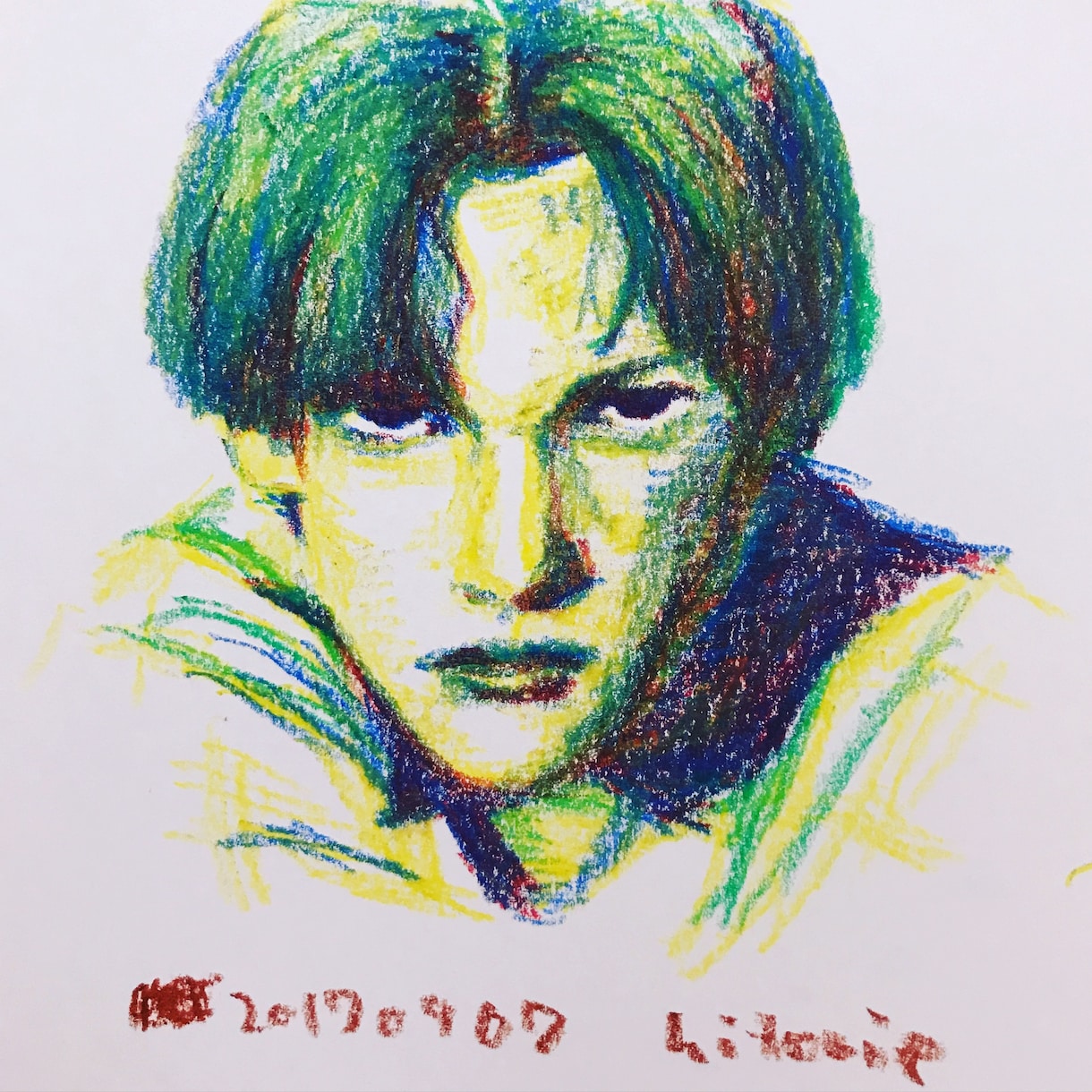 クレヨンで似顔絵を描きます ご本人アイコンに。お子さま成長の記録に。ご家族ご友人のために イメージ4