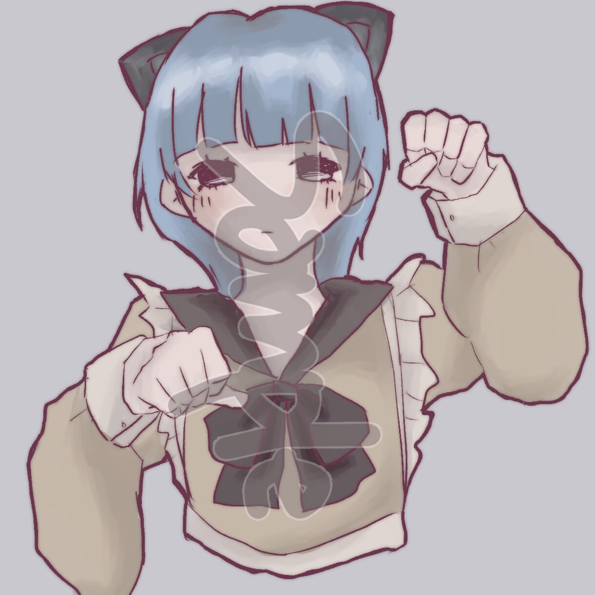 使いやすいイラストを描きます 絵柄を生かしバストアップのイラスト イメージ2