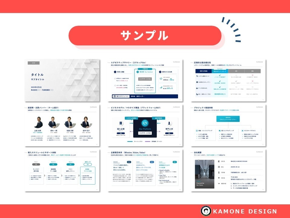 美大卒が貴社専用パワポフォーマット設計します 文字を入れるだけで貴社のブランドになる専用パワポフォーマット イメージ6