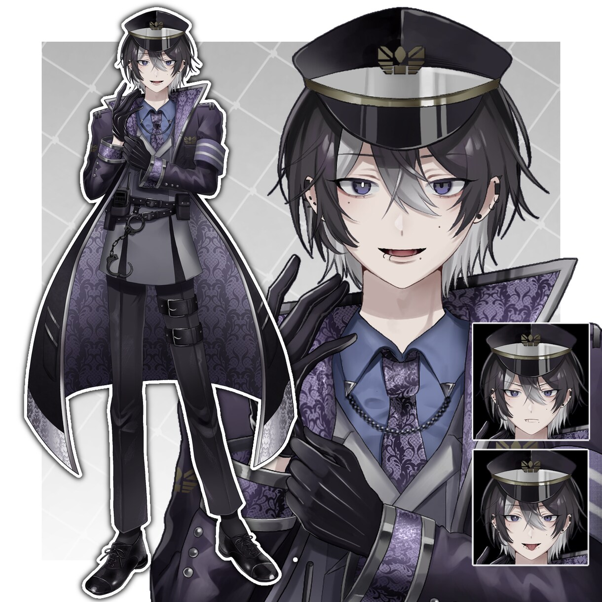 TRPG、IRIAMなどで使える立ち絵を描きます 表情、服装差分〇！最短1週間で、貴方だけの立ち絵を作ります イメージ4