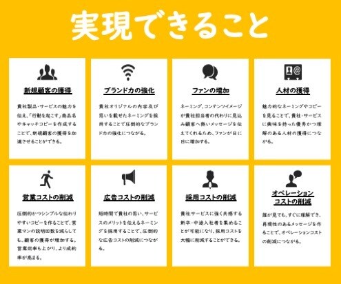 商品名・キャッチコピー3日で100案をご提案します 独自性あふれる表現でターゲット顧客への訴求力を最大化します イメージ3
