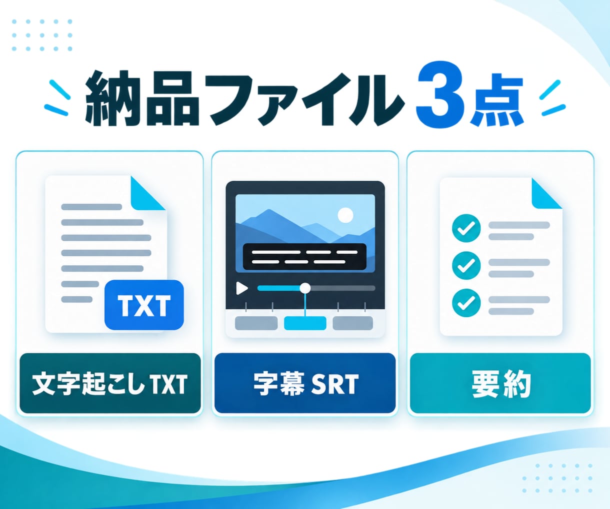 音声・動画を文字起こし・要約・字幕化します 会議・取材・動画を、使える文章とSRTへ整理 イメージ2