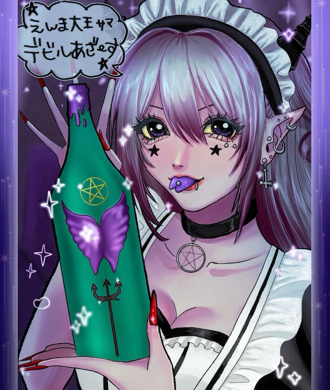 y2k、ギャル、萌え、平成などの女の子描けます サブカルチャーっぽい可愛い女の子を描くのが得意です！⟡.· イメージ2
