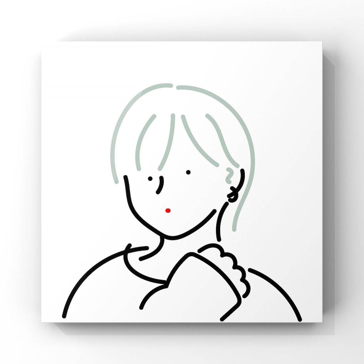 おしゃれでシンプルな線画アイコン作成します X、インスタ、ブログ等のSNSアイコン、名刺などにおすすめ イメージ1